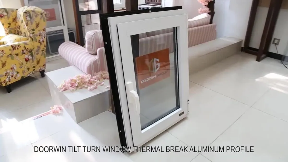 Doorwin new original double glazed thermal break aluminium windows and doors