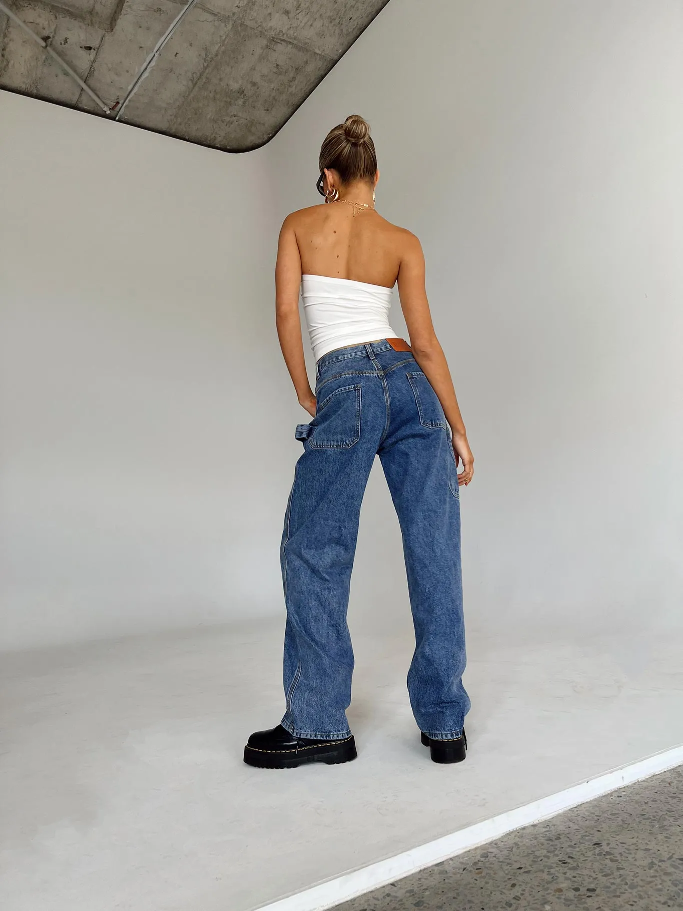 Downtown Slouched Jeans Denim