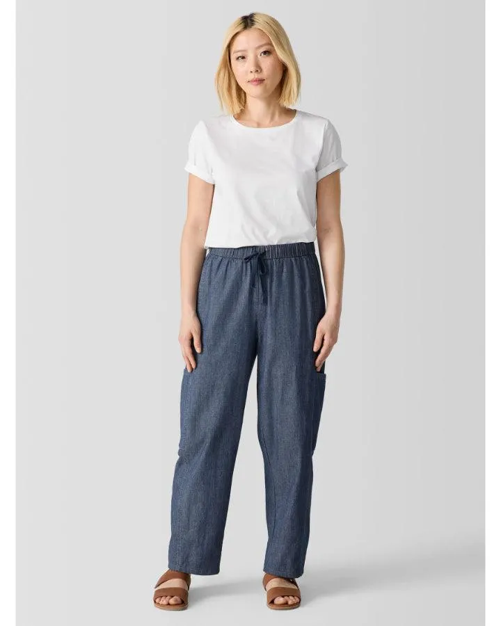 Eileen Fisher Cotton Lantern Cargo Pant