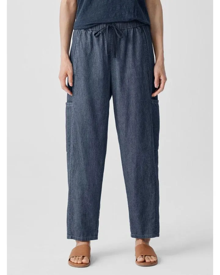 Eileen Fisher Cotton Lantern Cargo Pant