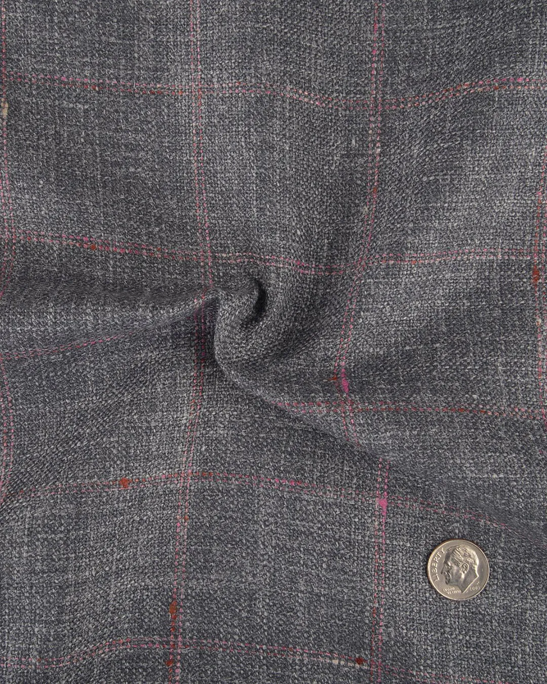 EThomas Shark Shine Silver Windowpane Checks Jacket