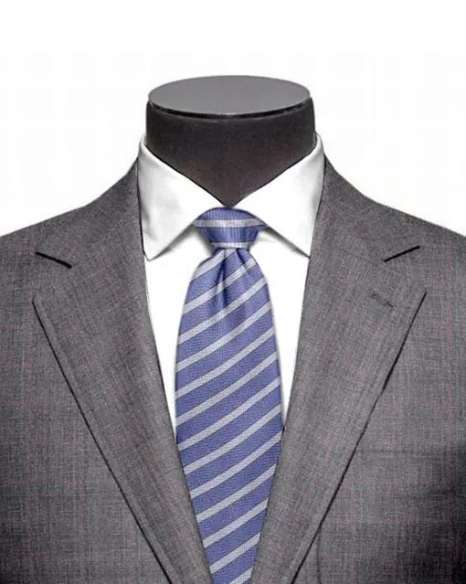 EThomas Shark Shine Silver Windowpane Checks Jacket