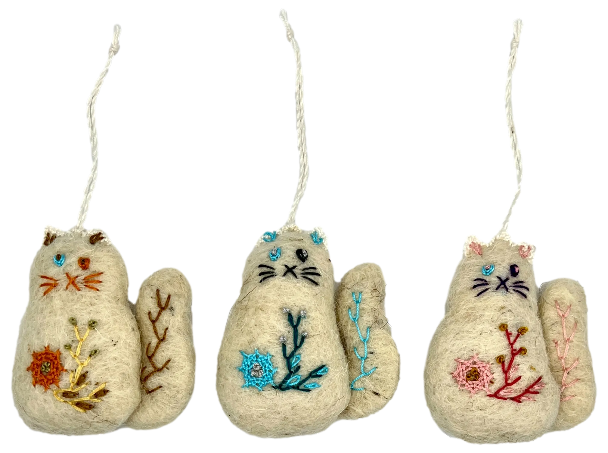 Felt Ornaments "Van Cat"