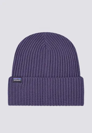 Fishermans Rolled Beanie - piton purple