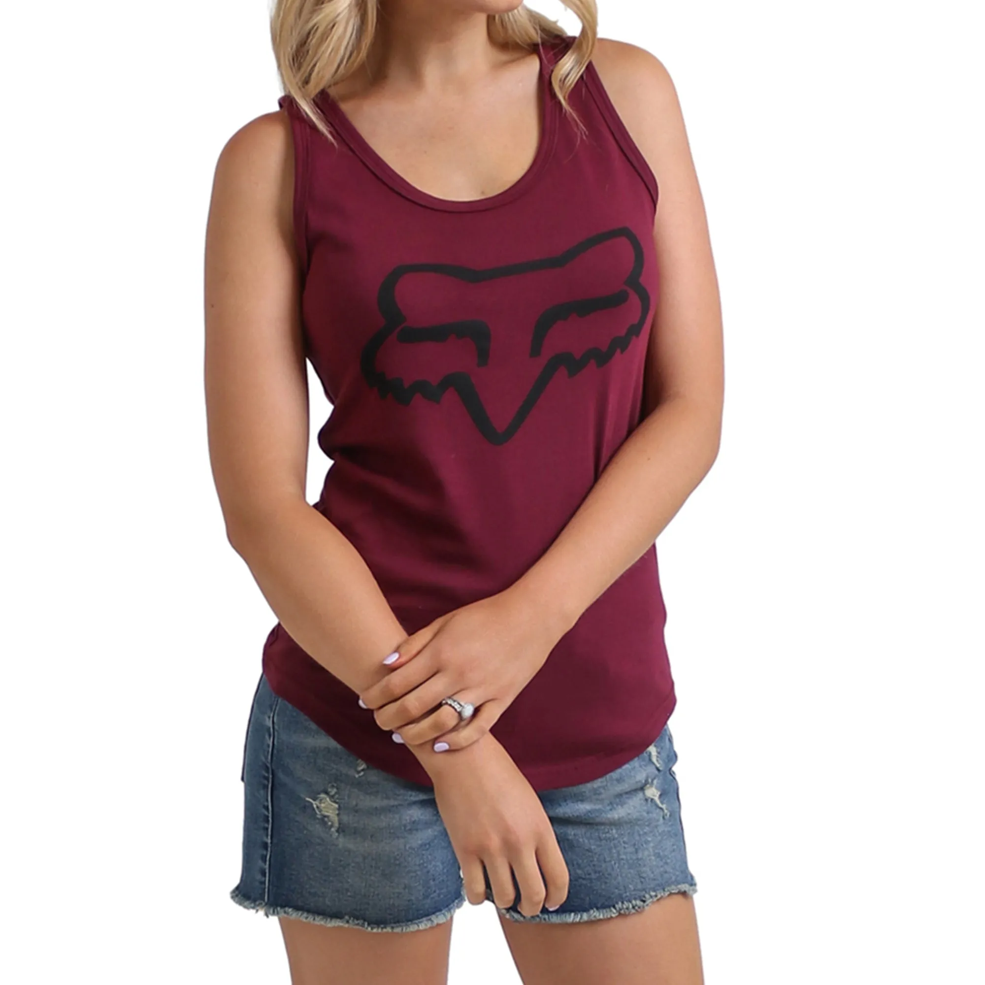 Fox Women's Boundary Tank Top (Dark Maroon)