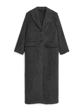 Full-length wool coat