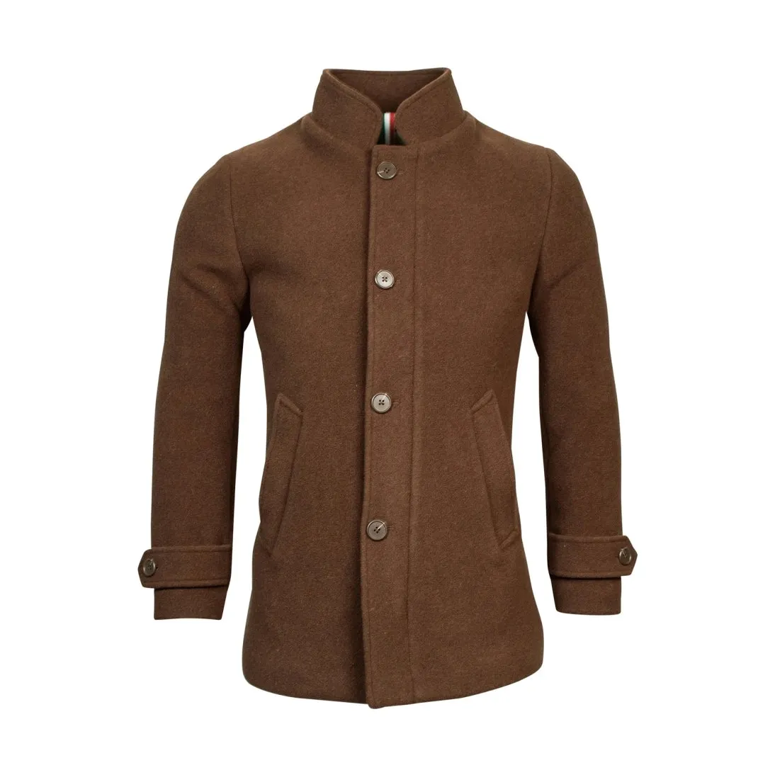 Giordano Slim Fit Wool Mix Coat Brown 222621