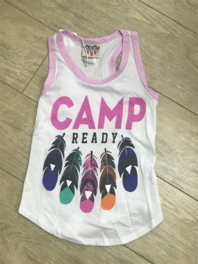 Girls Summer CAMP READY Sleeveless T- Shirt