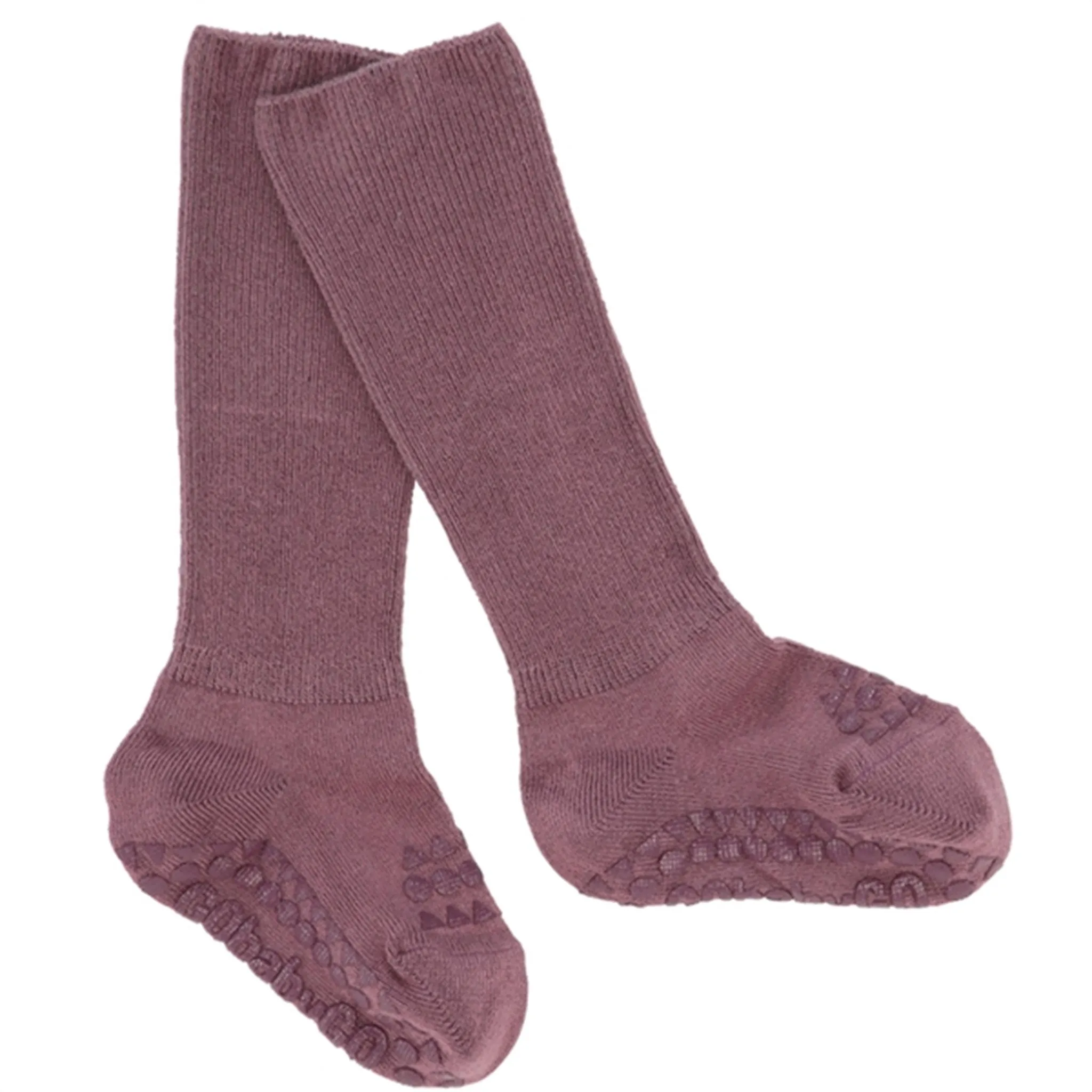 GObabyGO Bamboo Socks Antislip Misty Plum