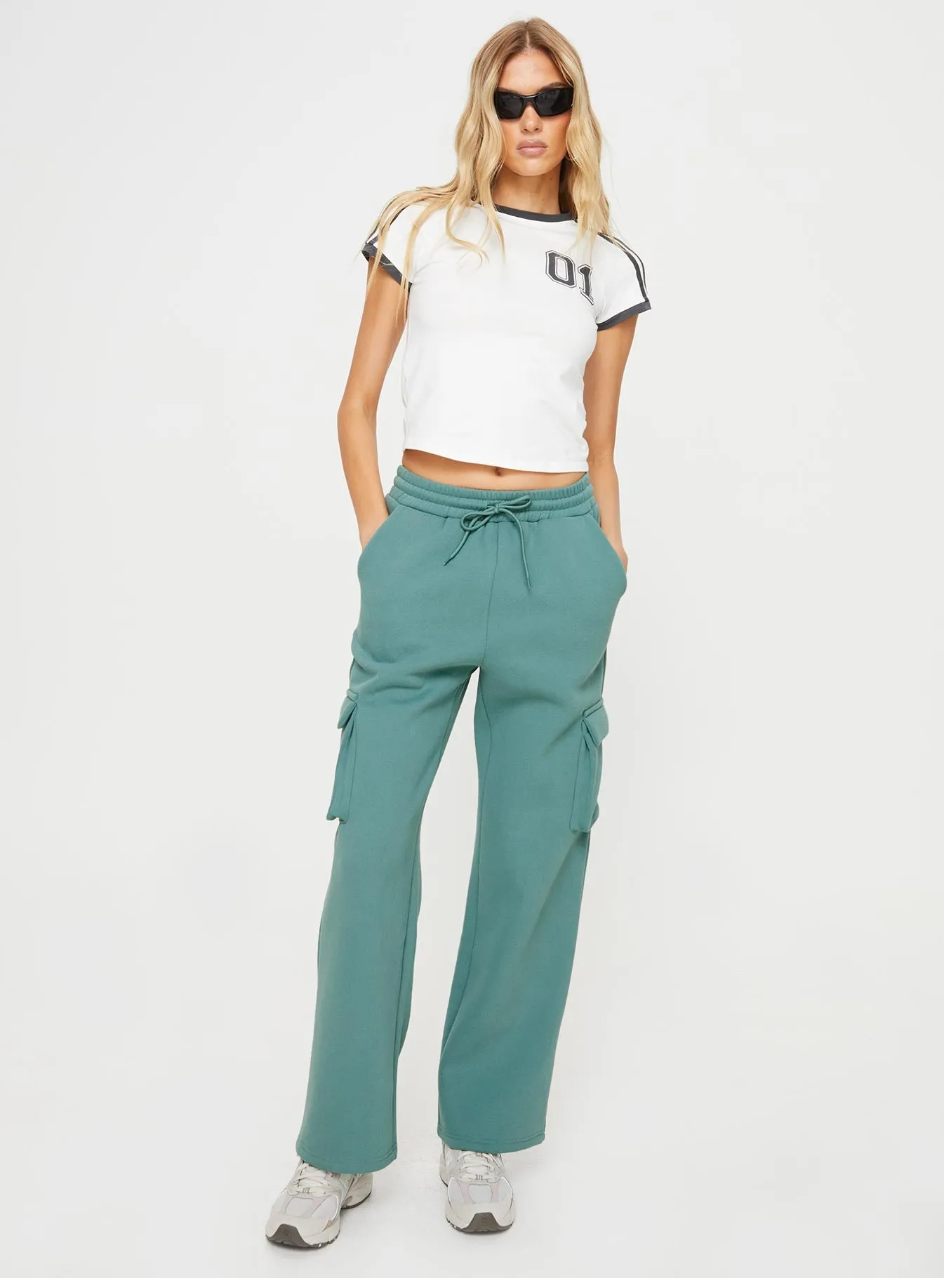 Hamner Cargo Track Pants Soft Sage