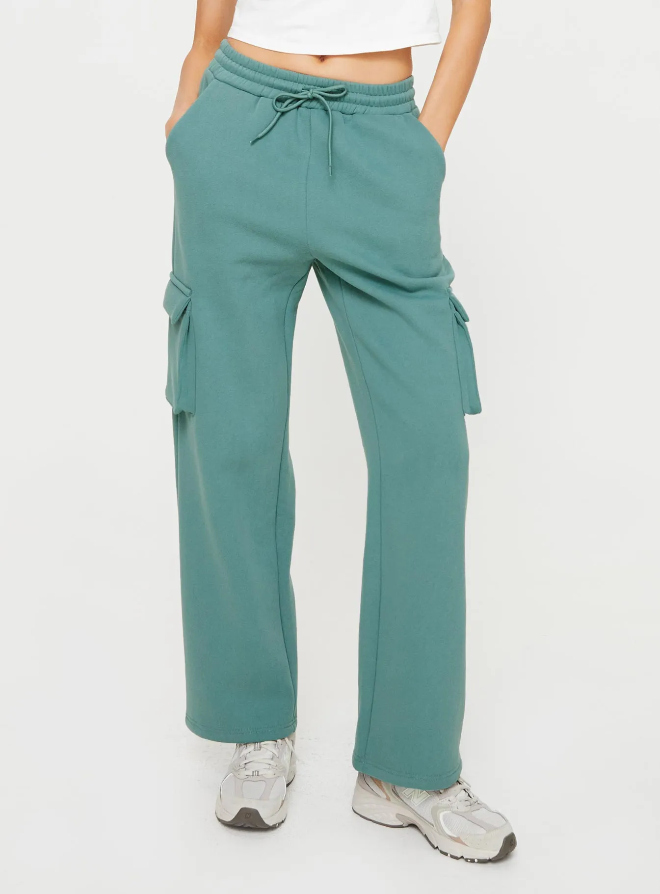 Hamner Cargo Track Pants Soft Sage