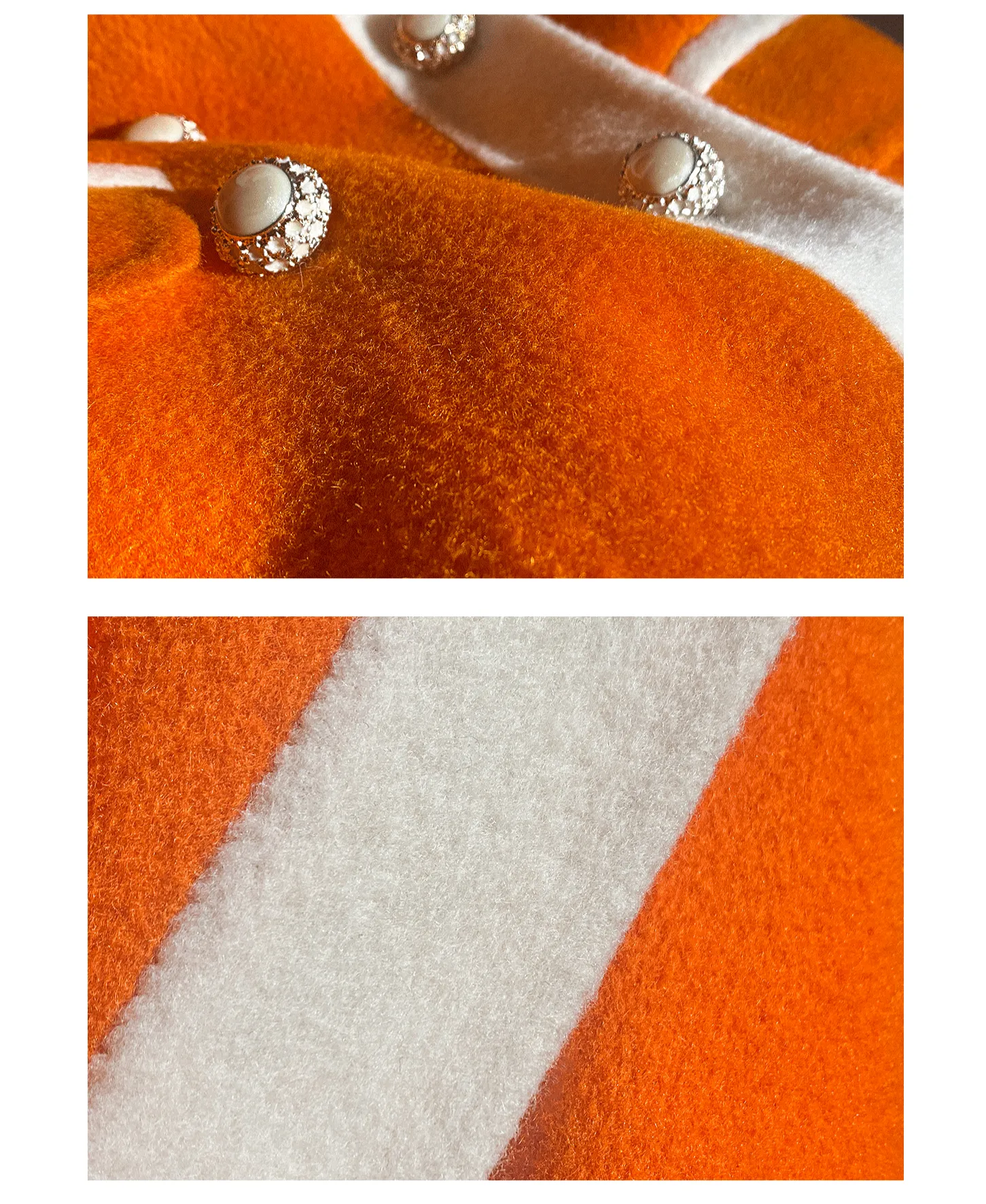 Huanzi custom high-grade orange double-sided cashmere wool autumn winter coat - Cirre