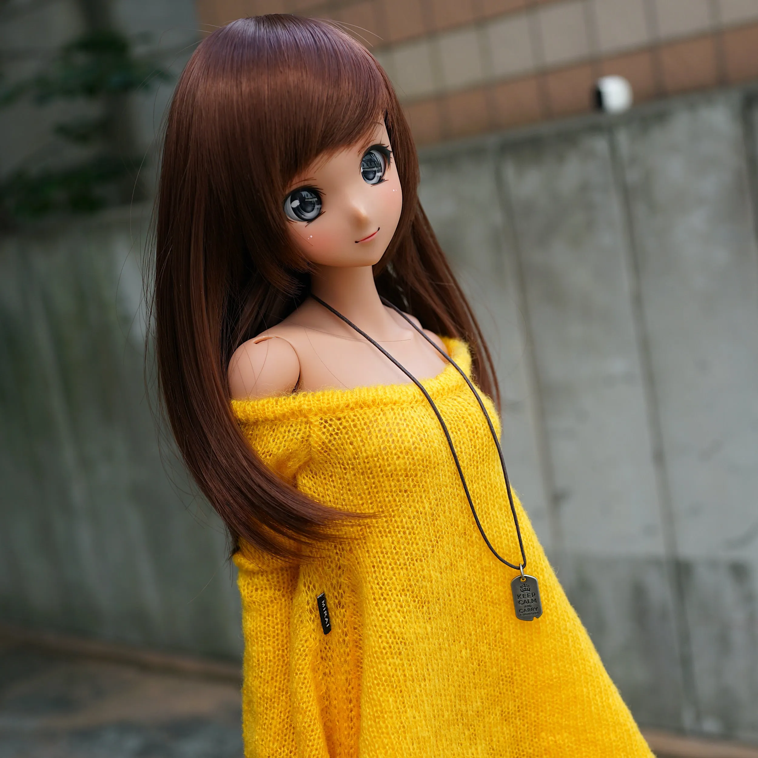 Irregular Hem Sweater (Yellow)