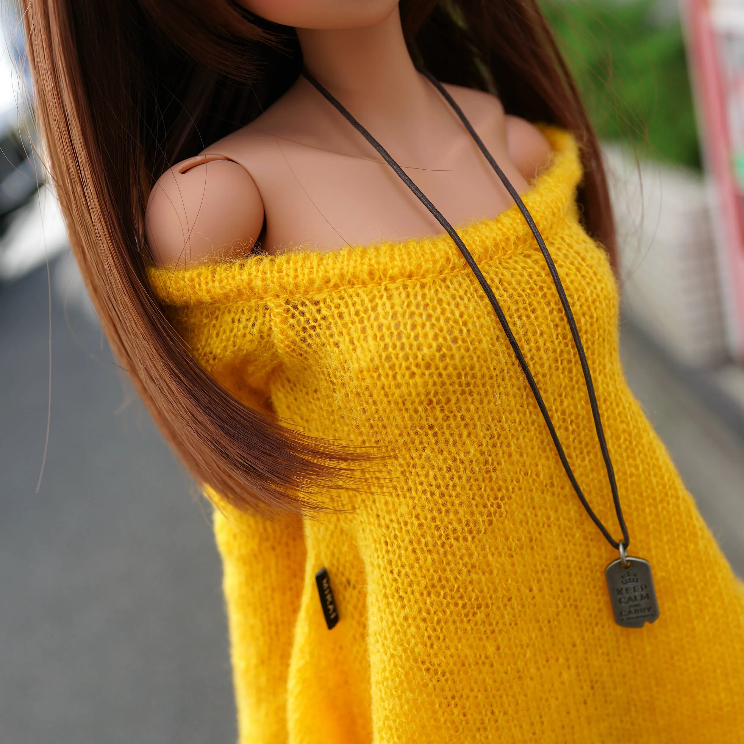 Irregular Hem Sweater (Yellow)