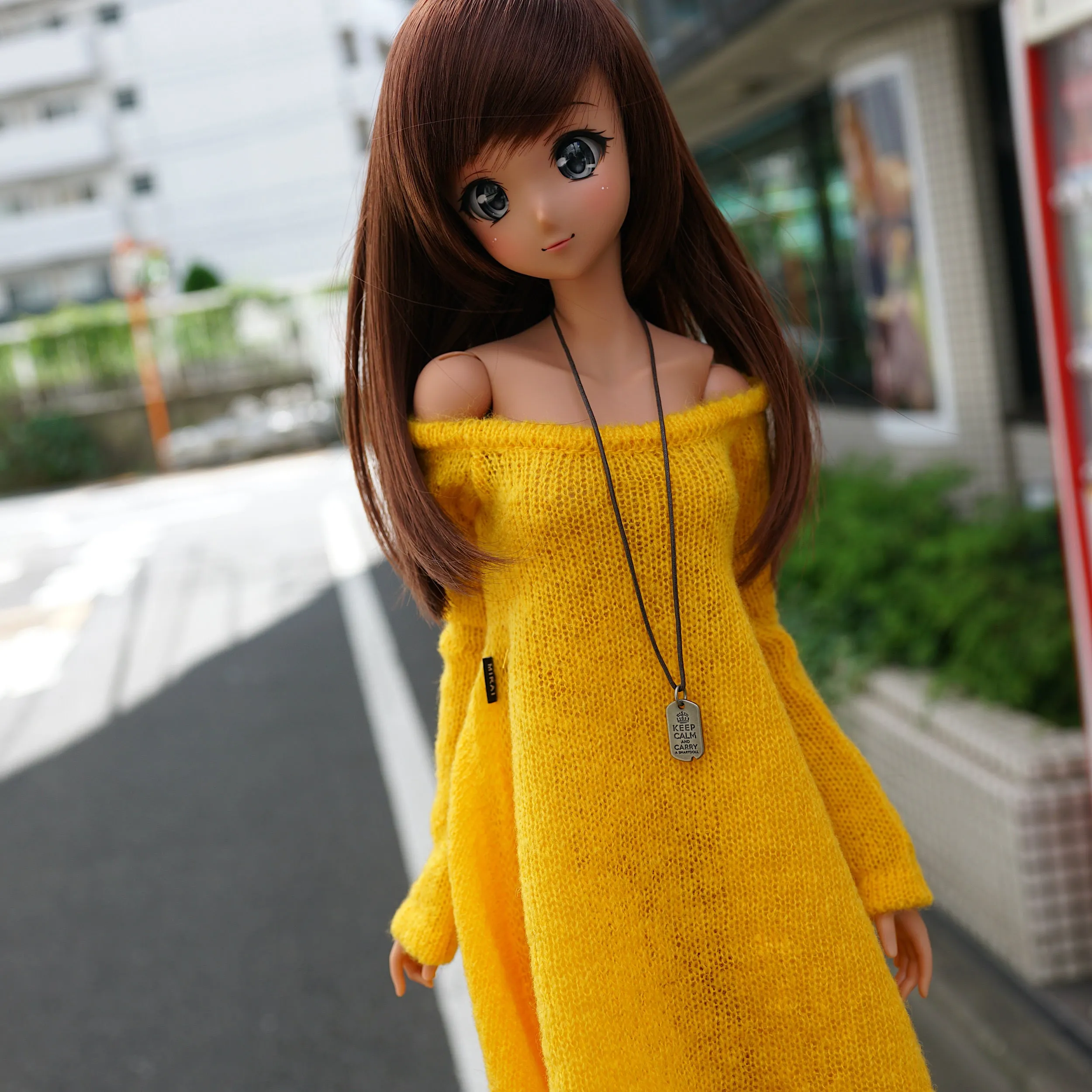 Irregular Hem Sweater (Yellow)