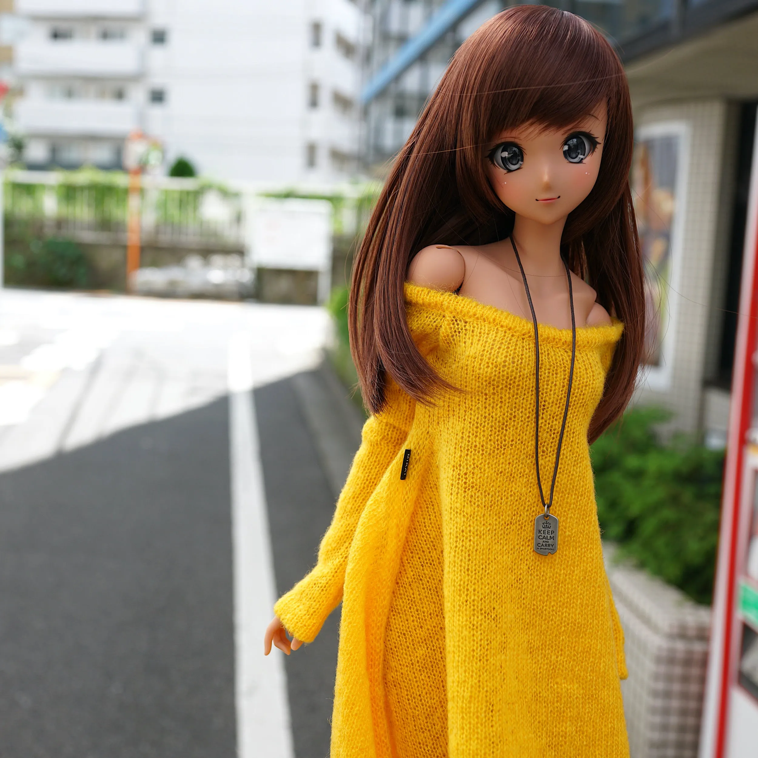 Irregular Hem Sweater (Yellow)