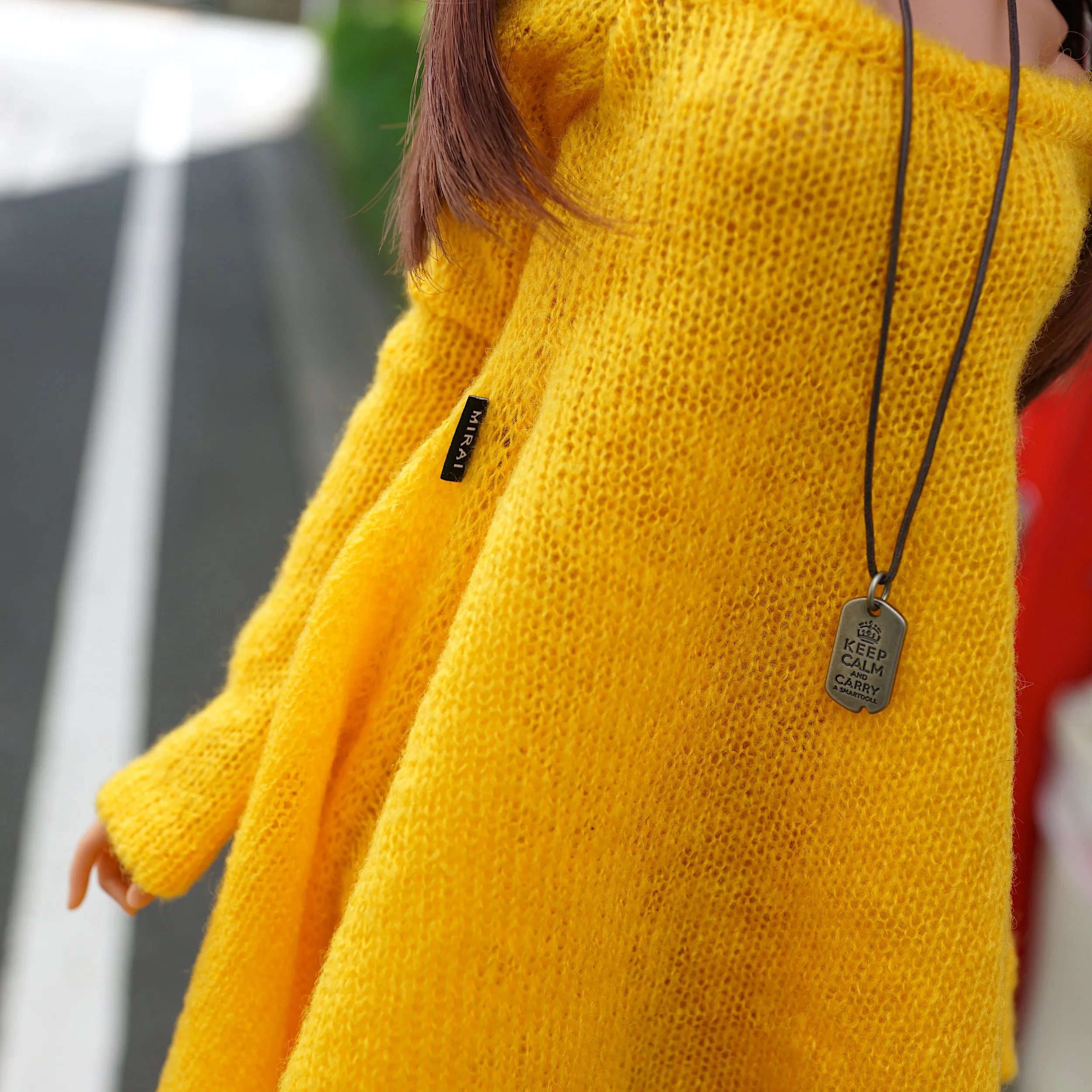 Irregular Hem Sweater (Yellow)