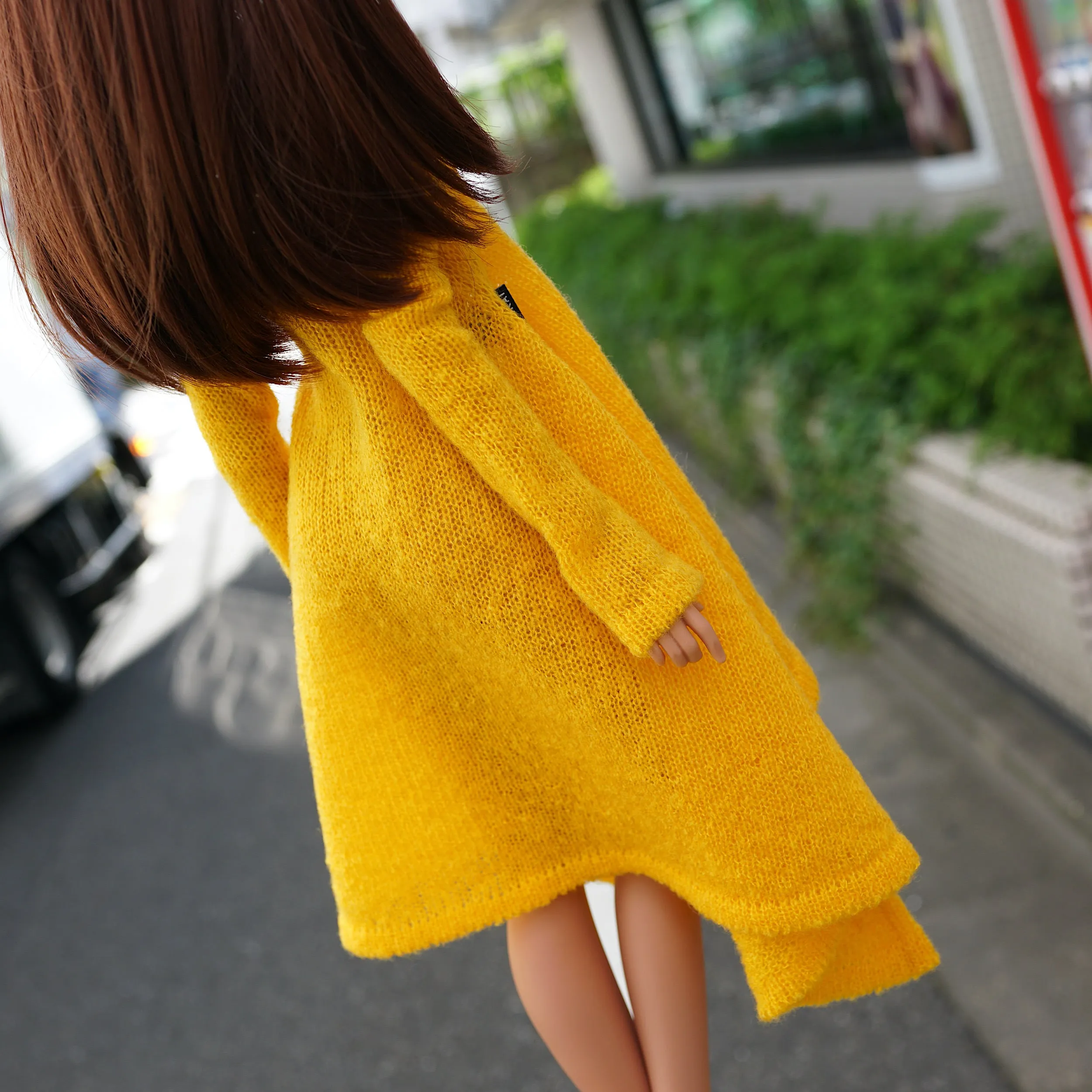 Irregular Hem Sweater (Yellow)