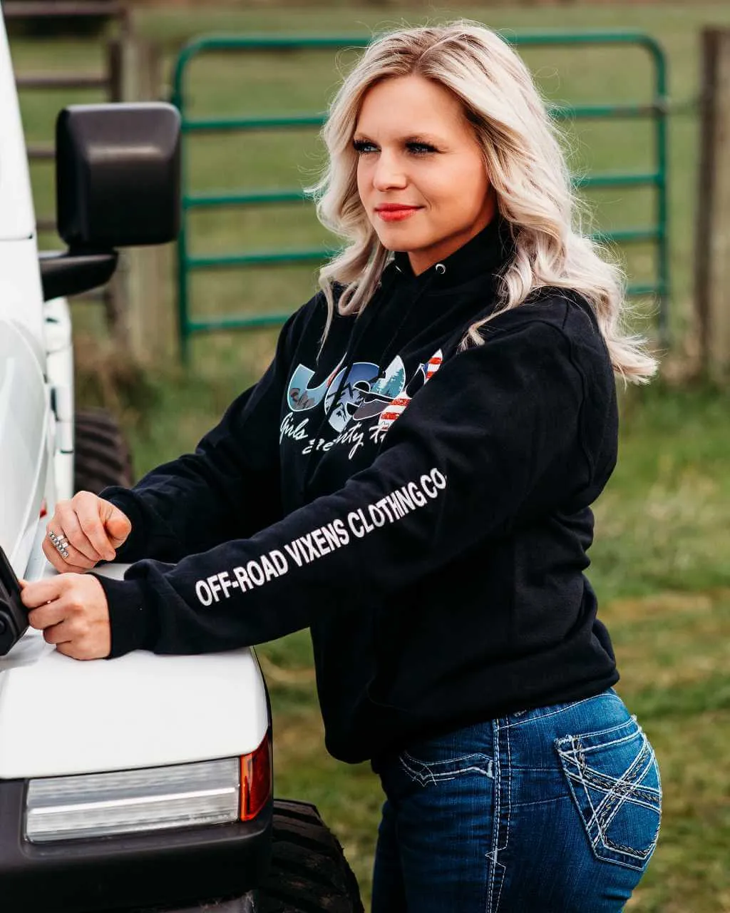 Jeep Girl Unisex Pullover Hoodie