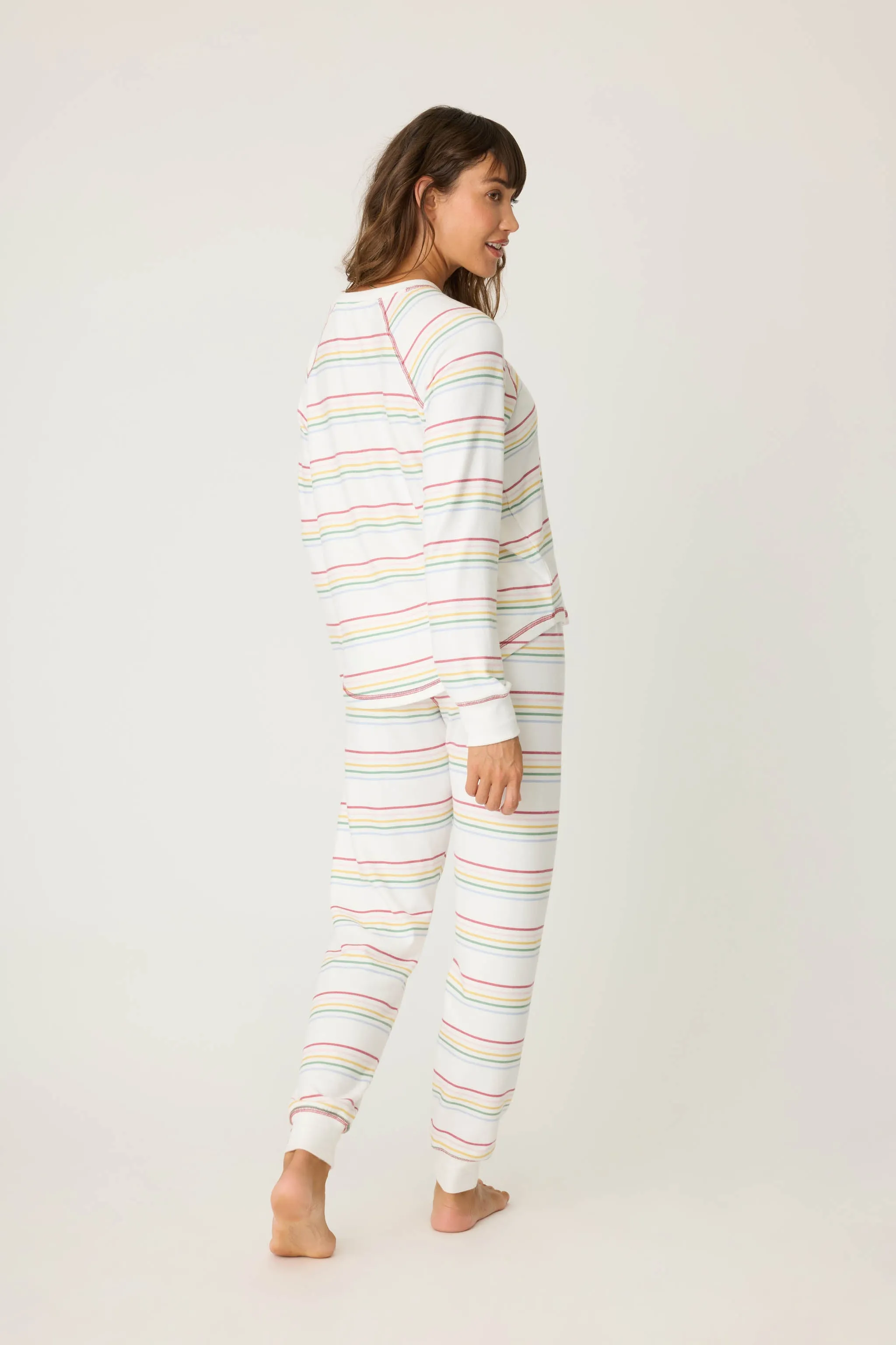 Joy To The World Waffle Thermal PJ Set