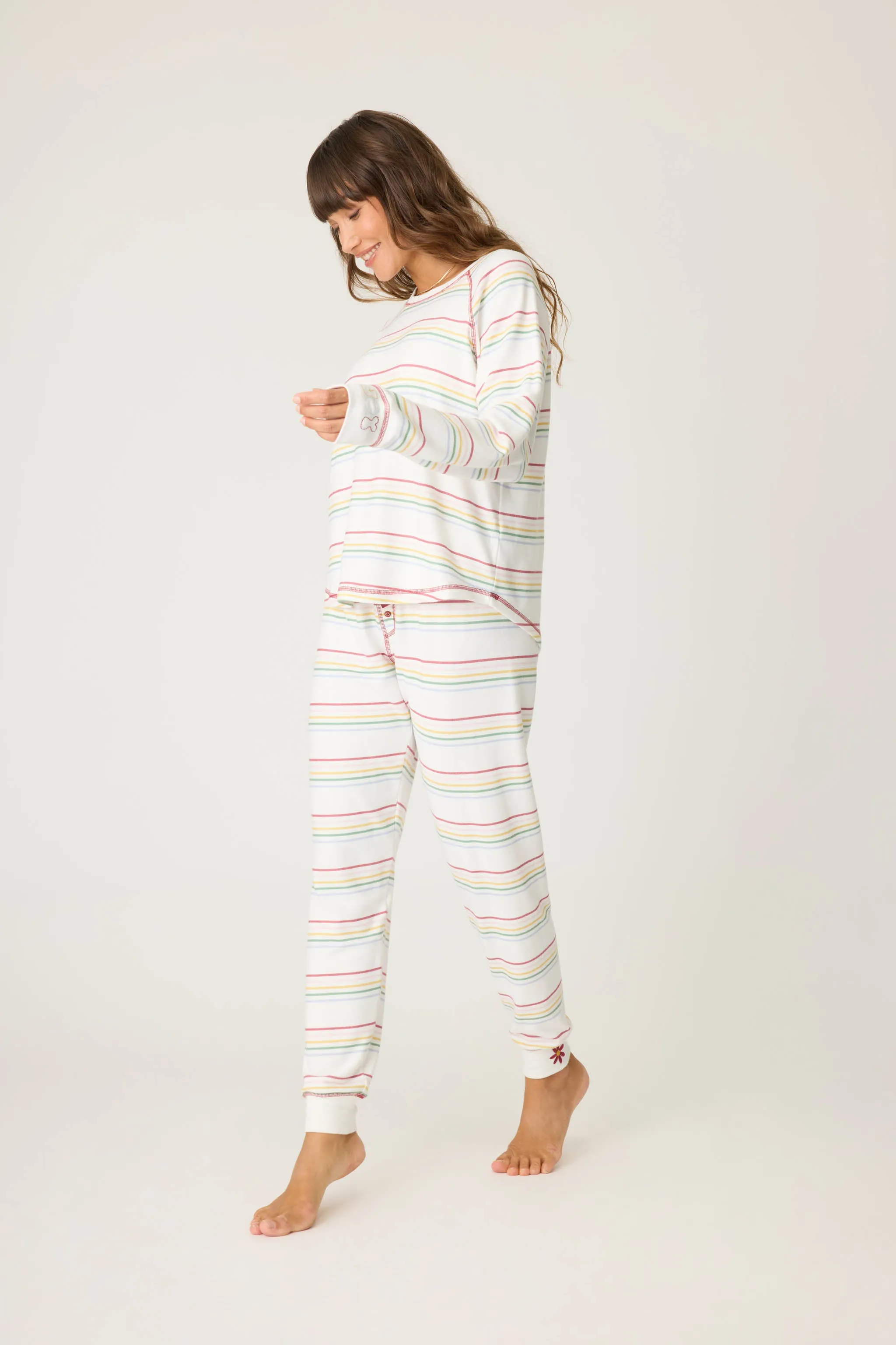 Joy To The World Waffle Thermal PJ Set