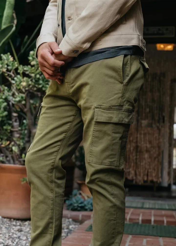 Kato by Hiroshi Kato Dark Olive Nail Stretch Cargo Pants