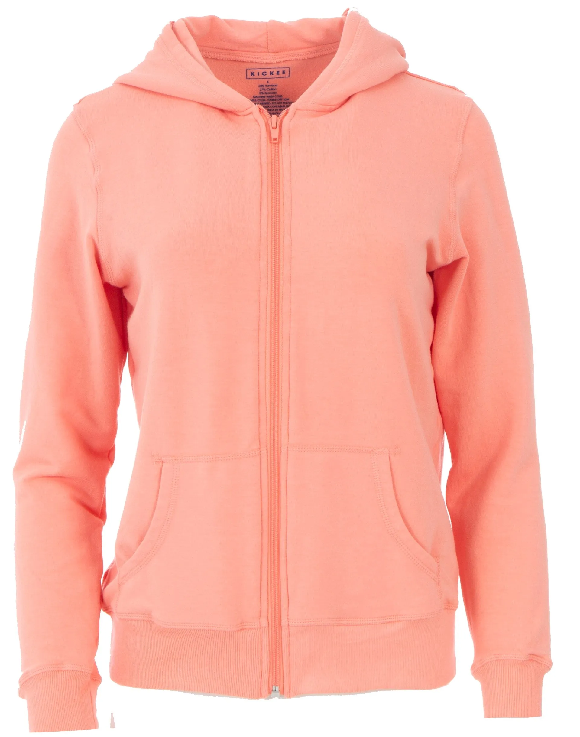 KicKee Pants Solid Blush Fleece Hoodie