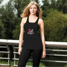 Kitty Face Women's Loose Racerback Tank Top