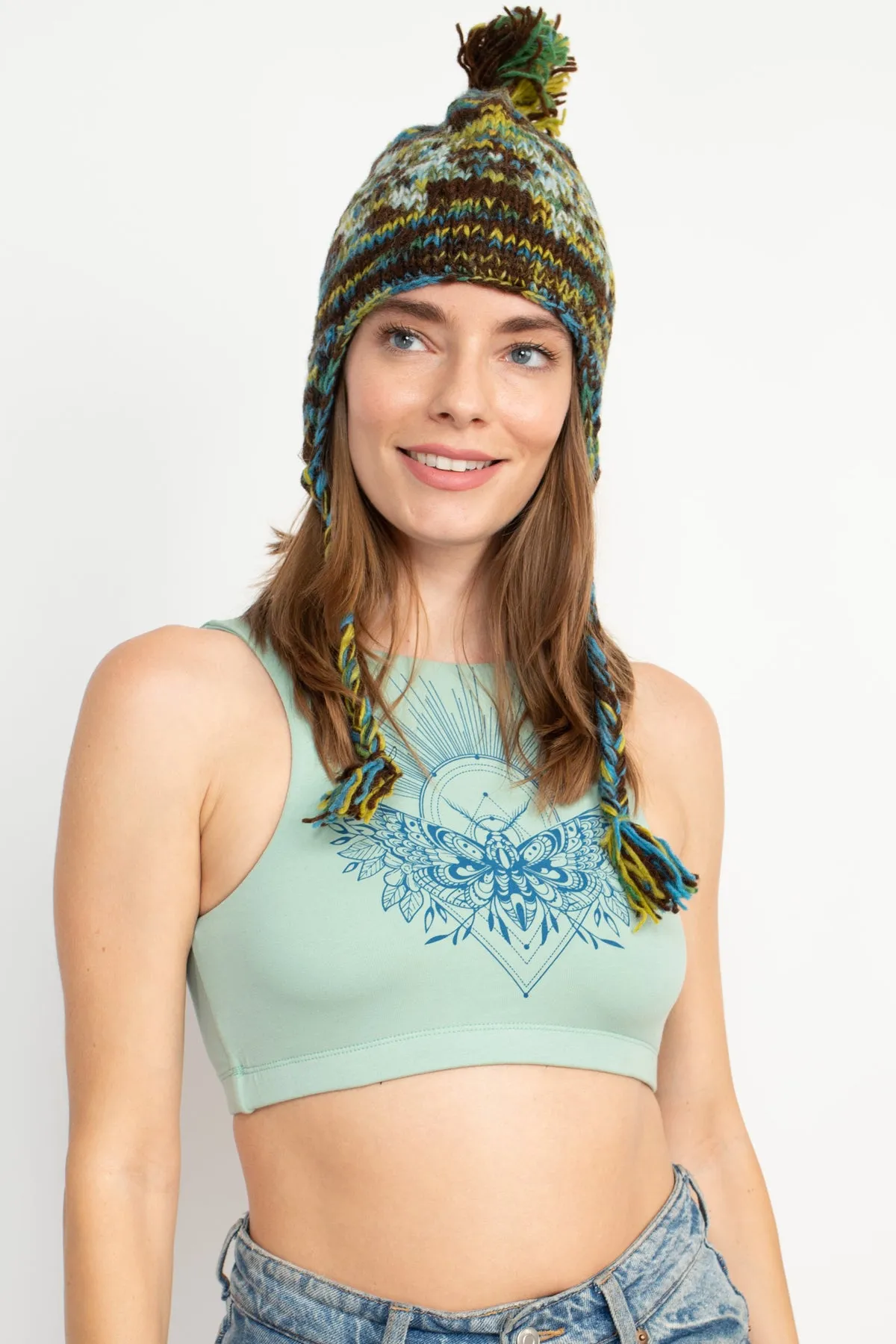 Knit Tiedye Winter Beanie Snow Ski Hat