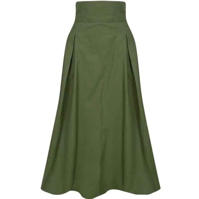 Korean Fashion Solid Color Skirt.