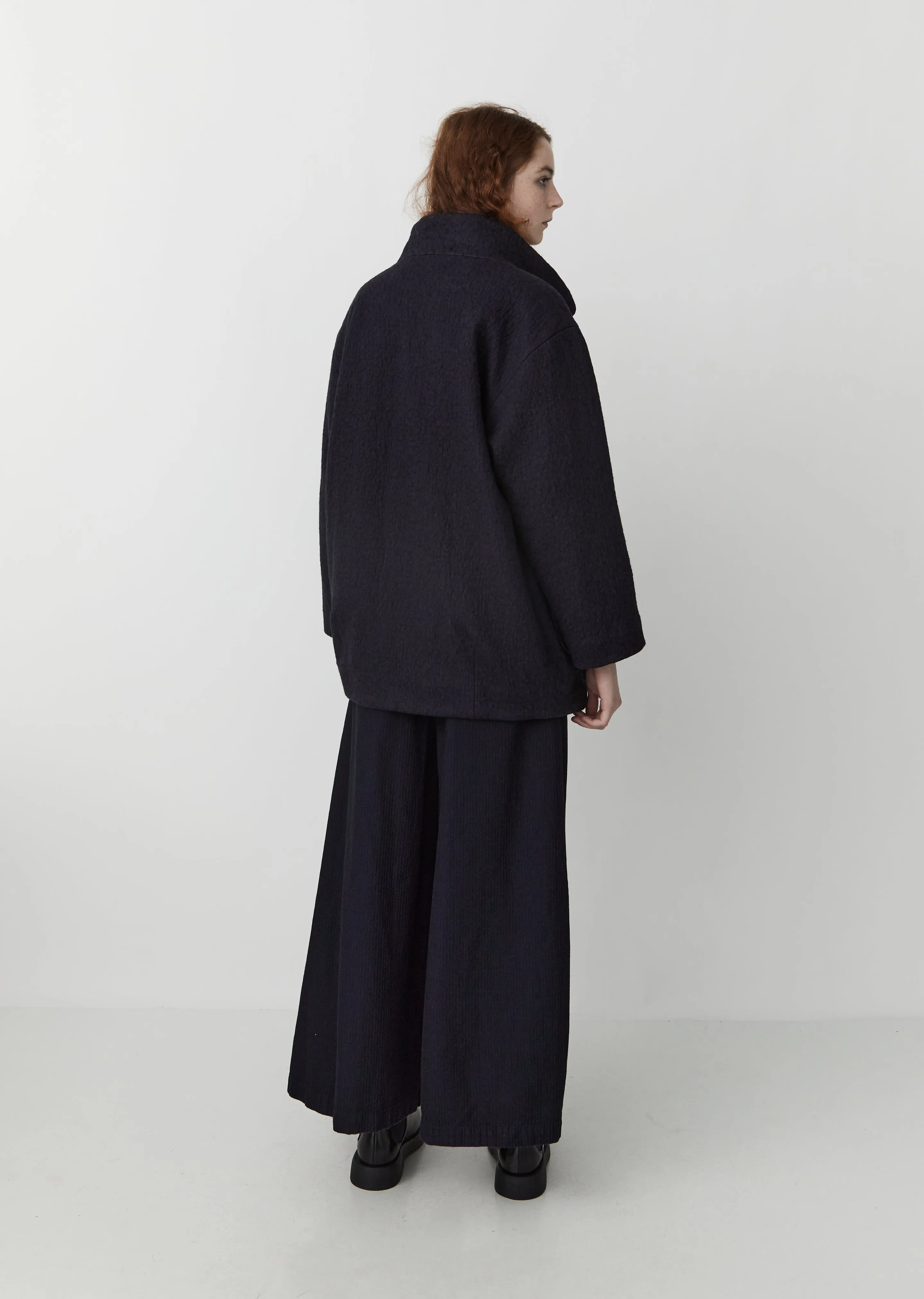 Kumo Gakaru Short Wool Coat