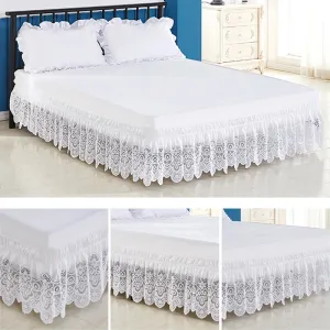 Lace Bed Skirt Without Surface Elastic Band Bed Skirts