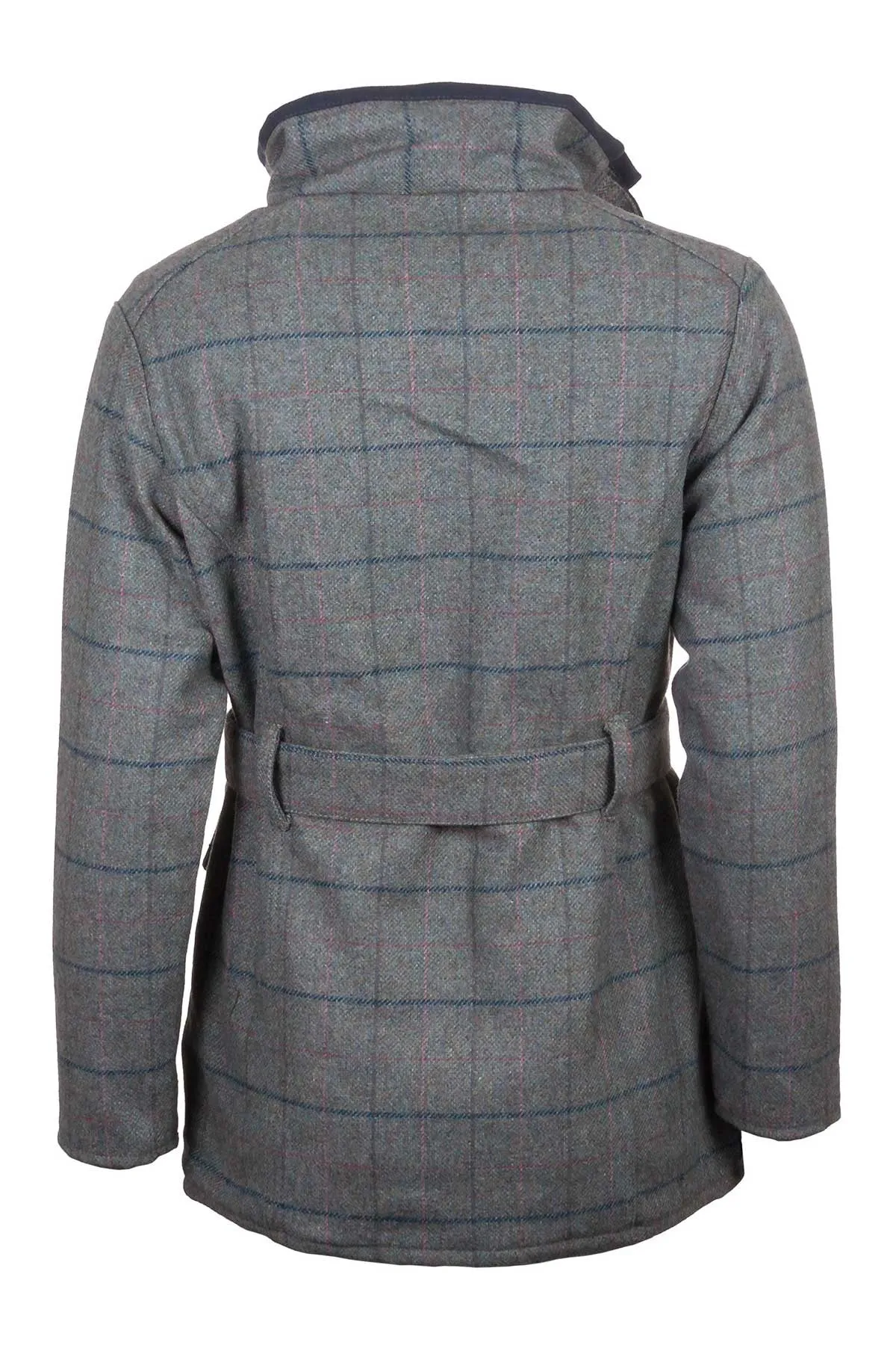 Ladies Belted Tweed Coat