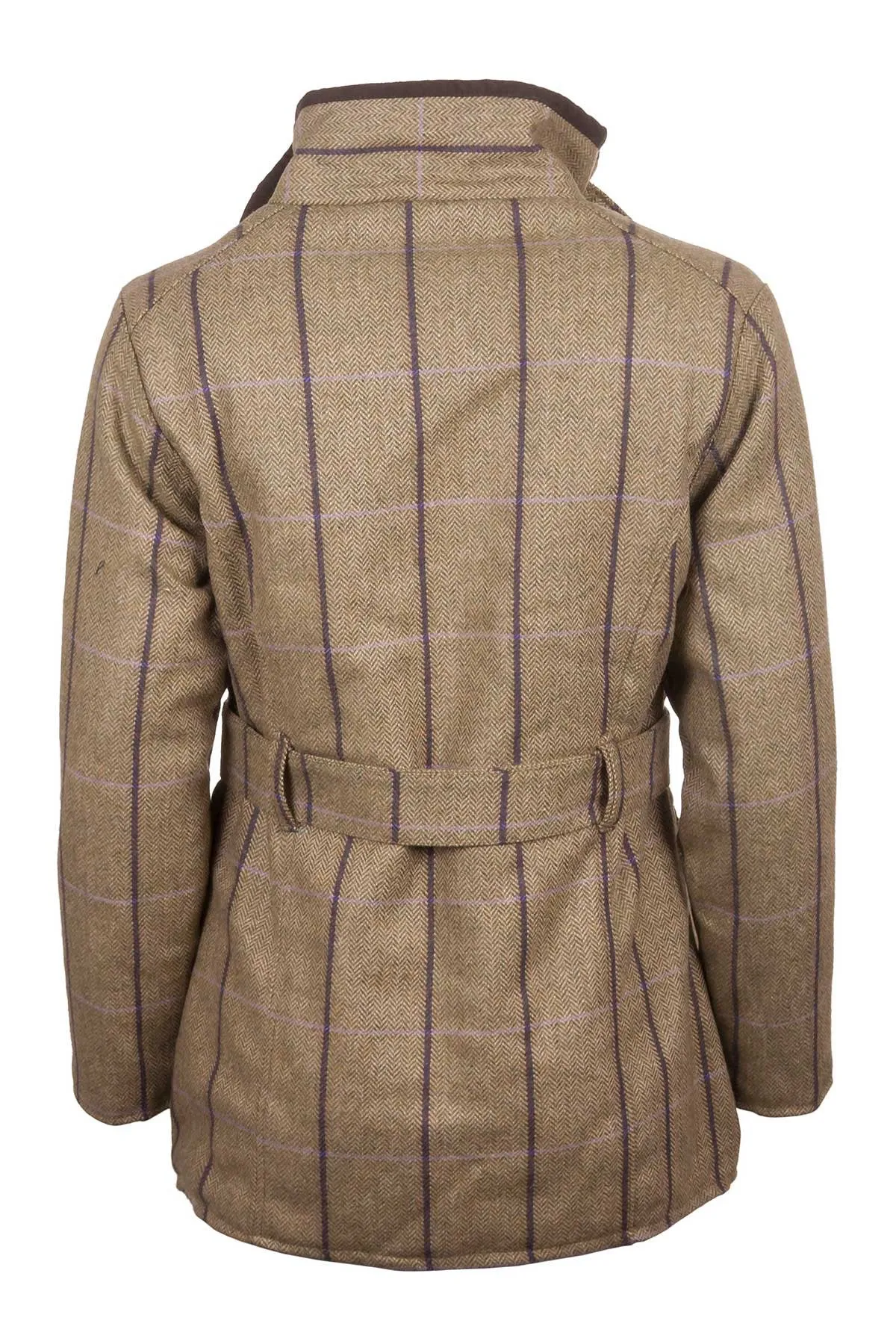 Ladies Belted Tweed Coat