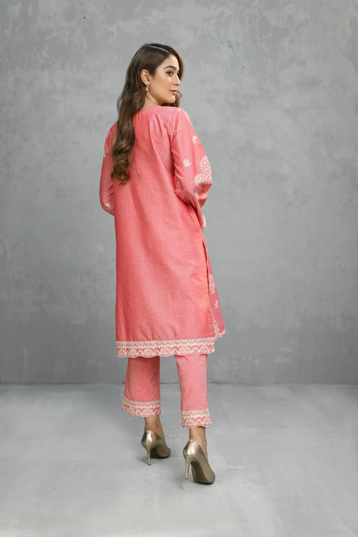 Ladies Embroidered Ready to Wear 2 Piece Suit DB-008