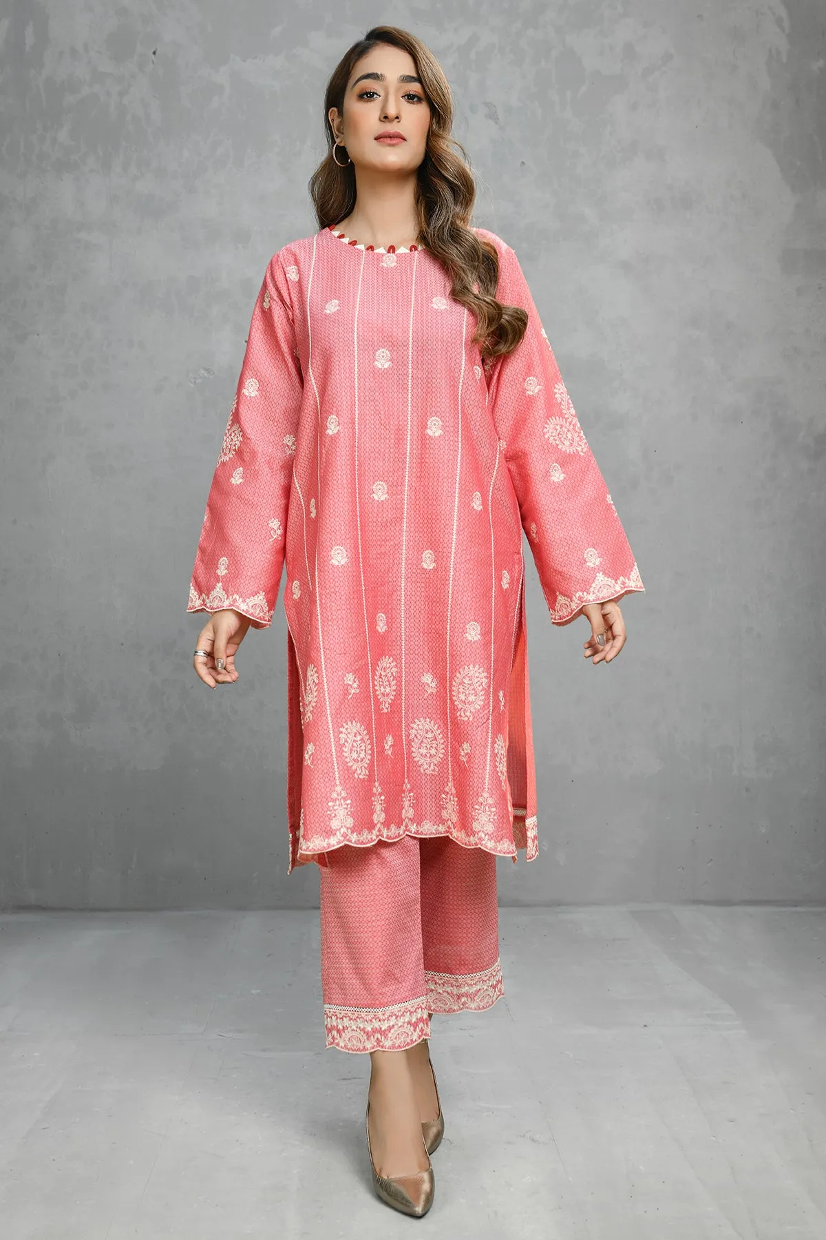 Ladies Embroidered Ready to Wear 2 Piece Suit DB-008