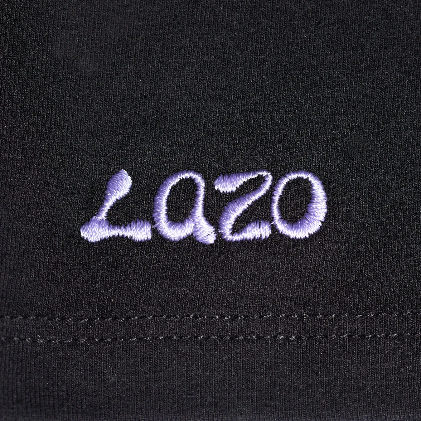 Lazo Fitted Crop Tank with Embroidery - Black