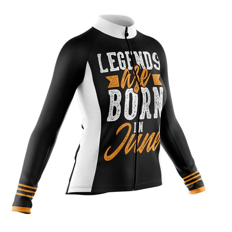 Legends are Born in June Thermal Club Jersey (Black)