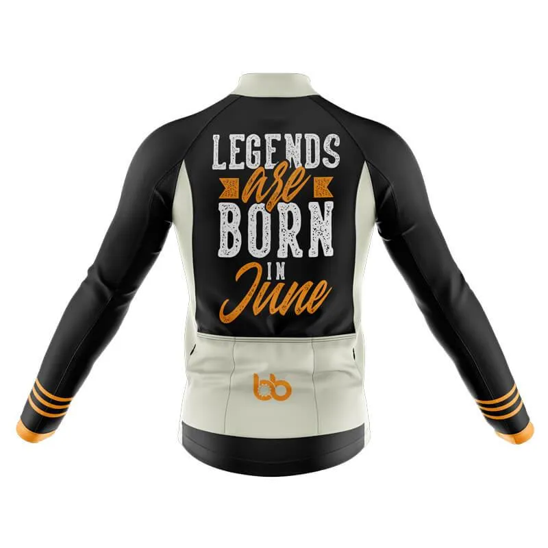 Legends are Born in June Thermal Club Jersey (Black)