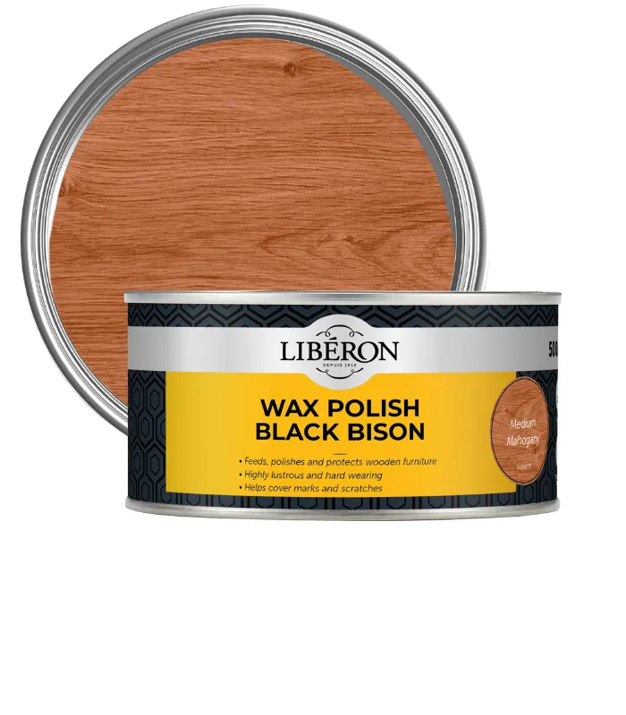 Liberon Furniture Wax Polish Black Bison Paste