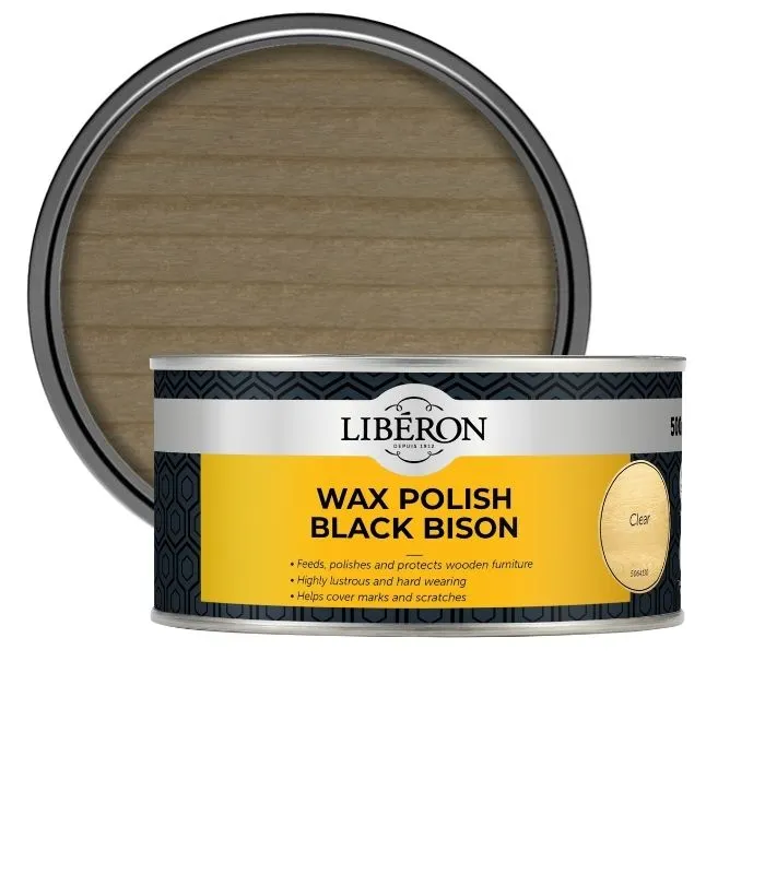 Liberon Furniture Wax Polish Black Bison Paste