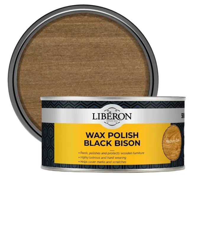 Liberon Furniture Wax Polish Black Bison Paste