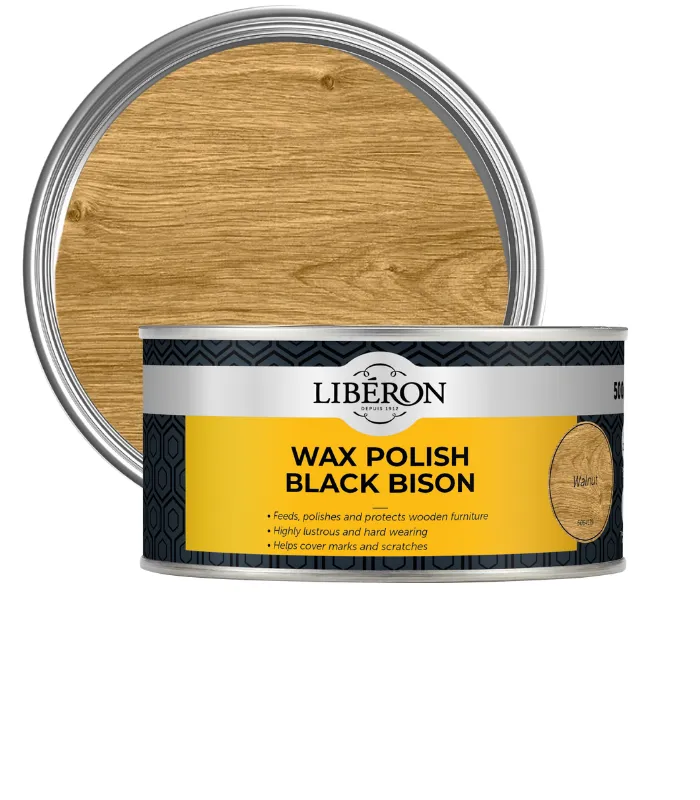 Liberon Furniture Wax Polish Black Bison Paste