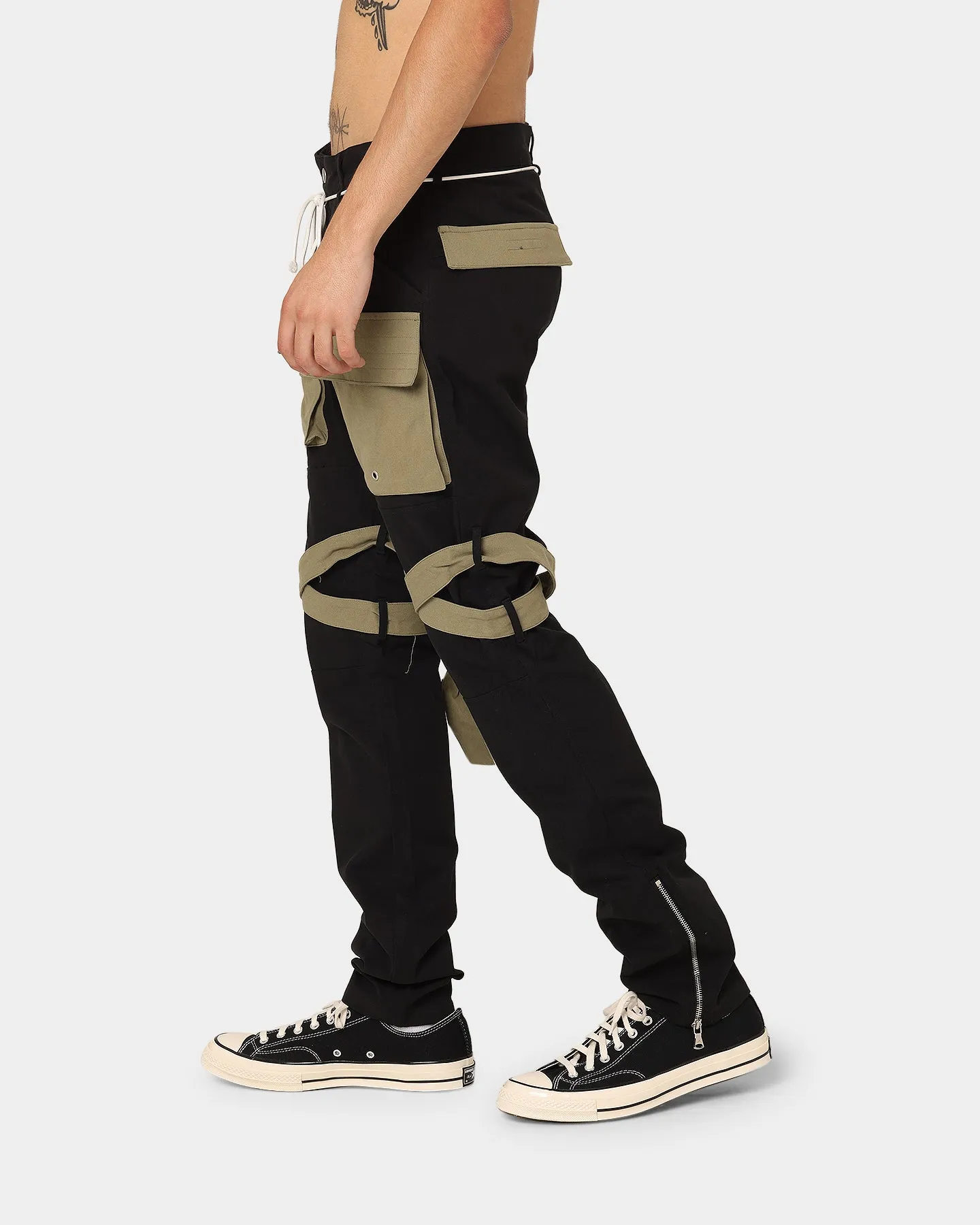 Lifted Anchors Newport Cargo Pants Black