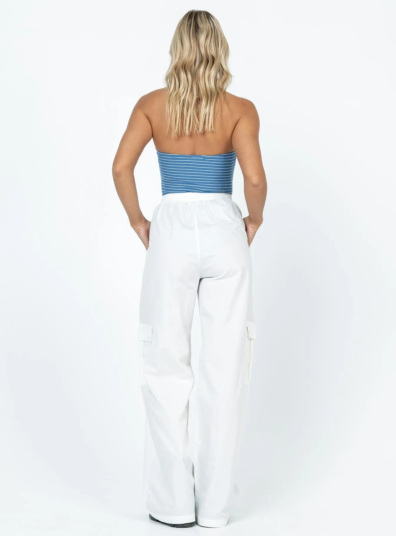 Lista Elastic Pocket Pants White