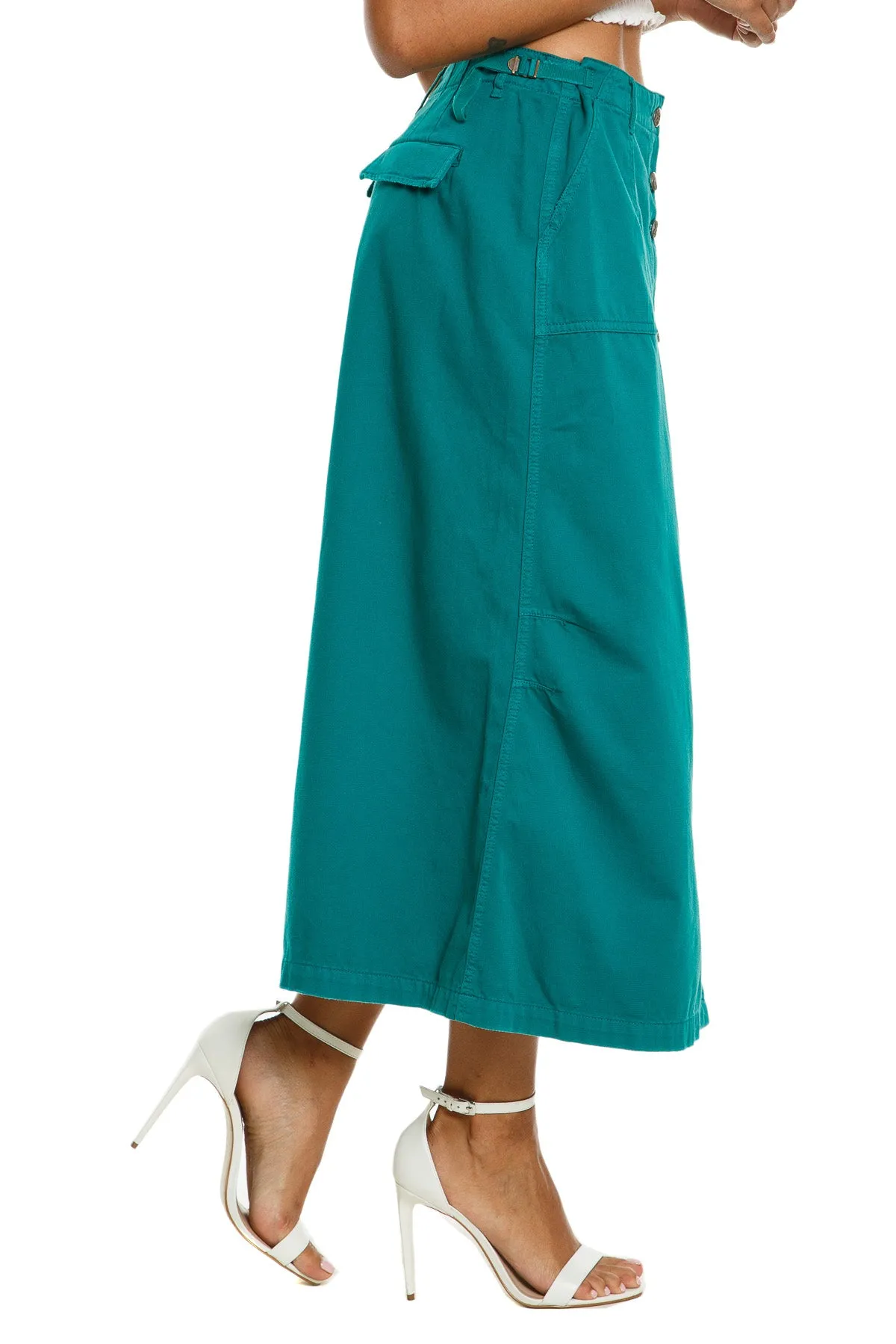 Long skirt in Emerald