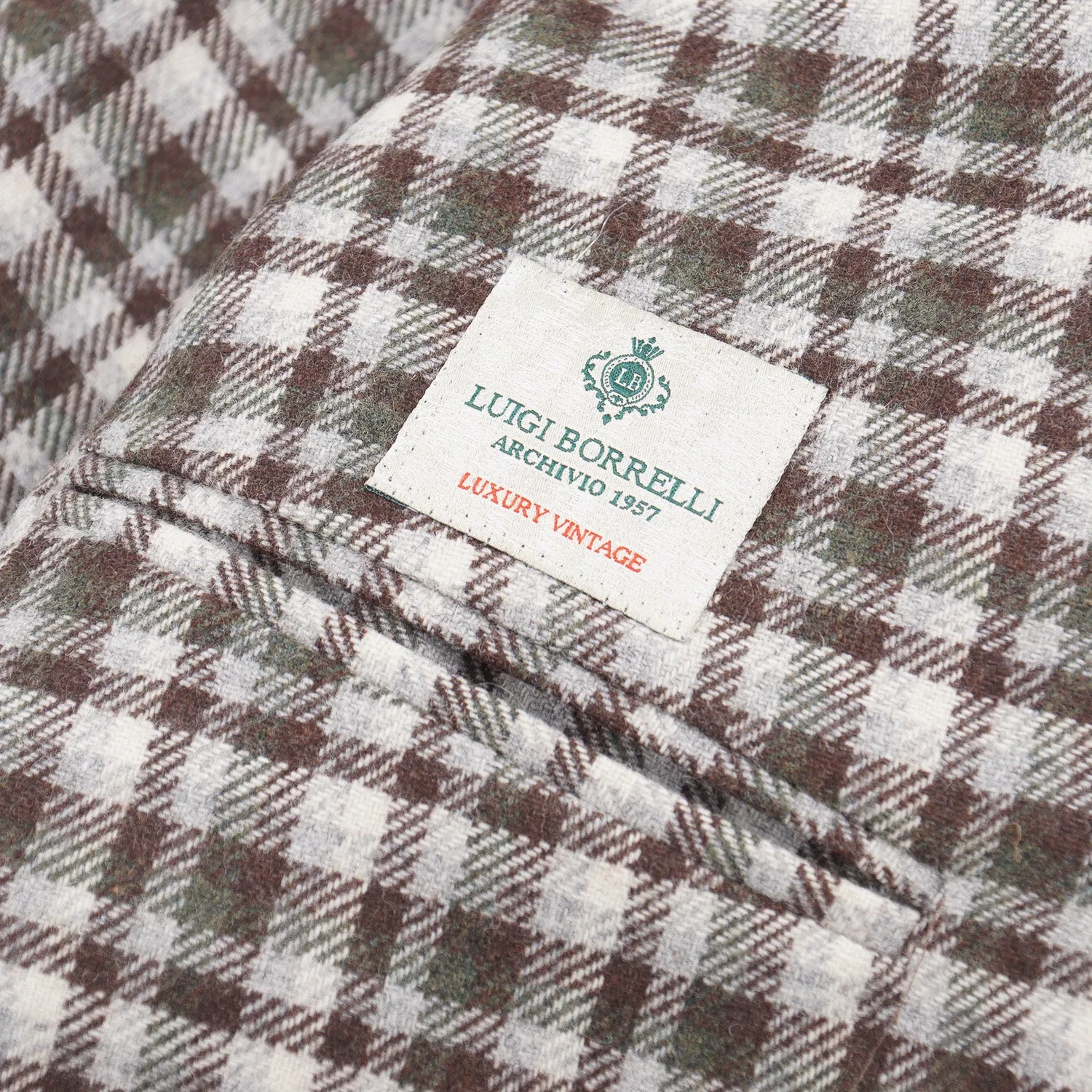 Luigi Borrelli Soft-Constructed Flannel Sport Coat