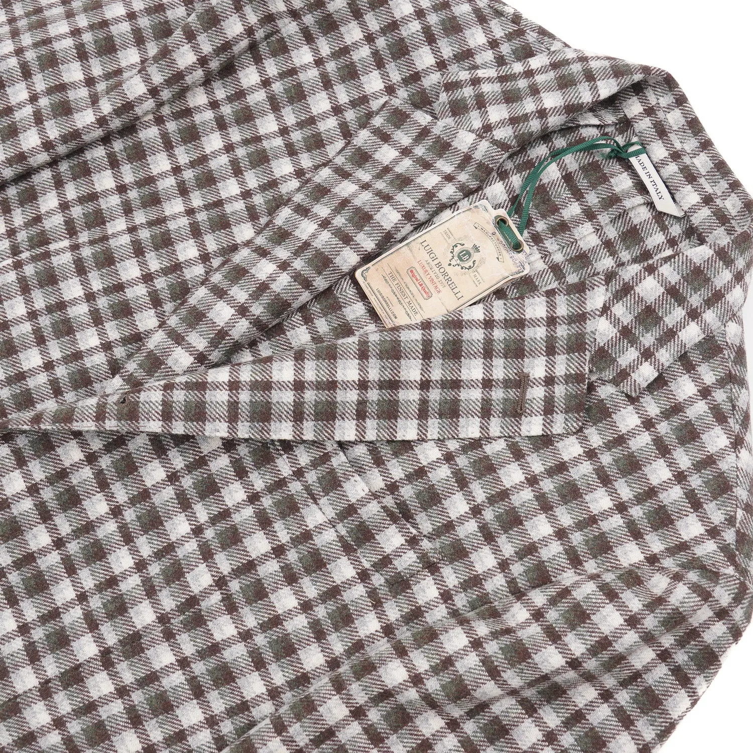 Luigi Borrelli Soft-Constructed Flannel Sport Coat