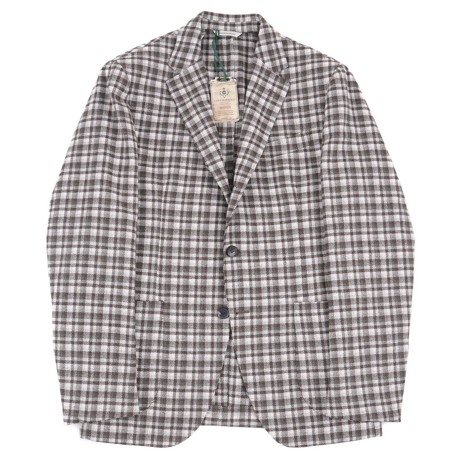 Luigi Borrelli Soft-Constructed Flannel Sport Coat