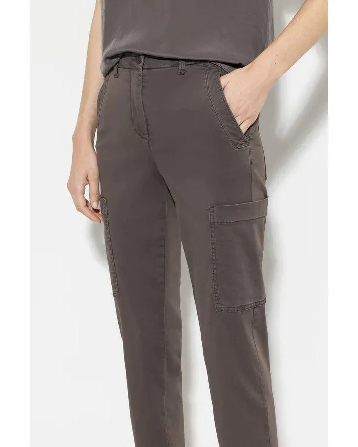 Luisa Cerano High Stretch Tappered Denim Cargo Pant